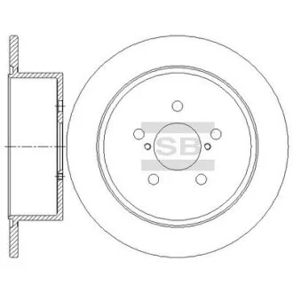 Гальмівний диск Hi-Q (SANGSIN) SD4705