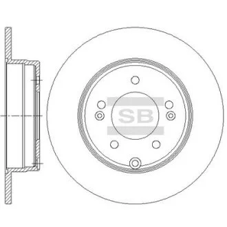 Гальмівний диск Hi-Q (SANGSIN) SD1084