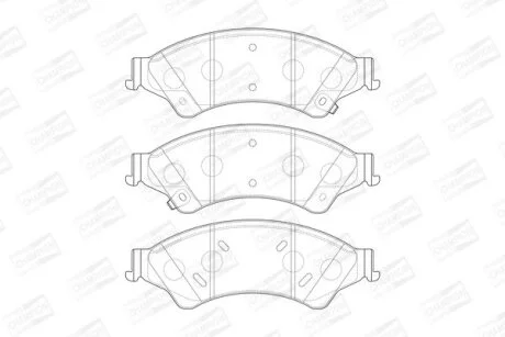 FORD гальмів.колодки передн.Ranger 11- CHAMPION 573449CH