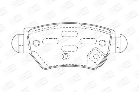 OPEL гальмівні колодки задн.Astra G,Zafira 98- CHAMPION 573010CH