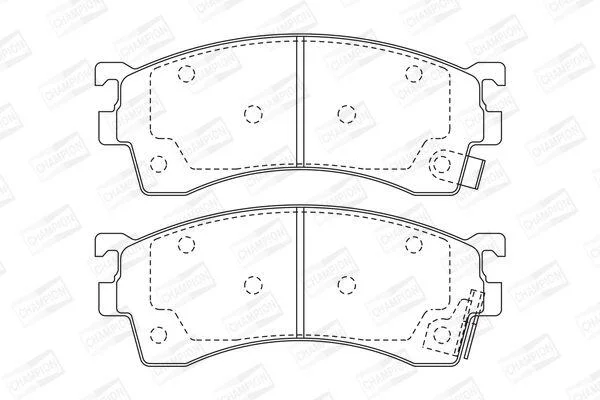 MAZDA гальмівні колодки передн.323,626,Xedos 6 CHAMPION 572434CH (фото 1)