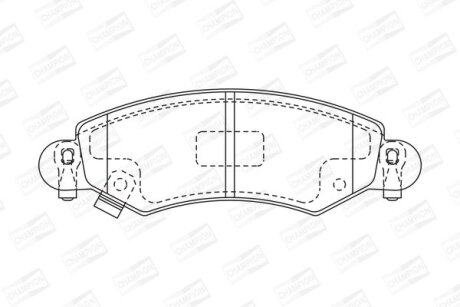 SUZUKI Гальмівні колодки пер. Ignis 03-, Wagon R+ 00-, OPEL Agila 00- CHAMPION 571981CH