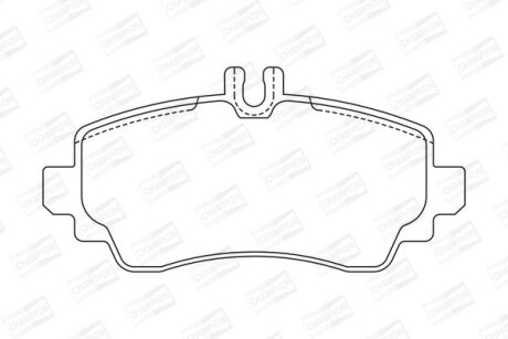 DB гальмівні колодки перед. A-klasse W168 97-04, Vaneo CHAMPION 571945CH