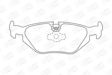 BMW гальмівні колодки задні 3 E36,Z3/4 90- CHAMPION 571527CH