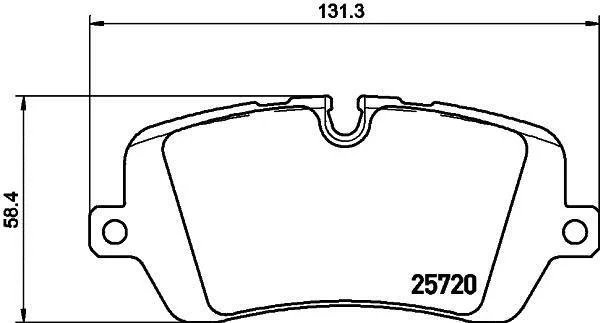 HELLA LANDROVER колодки гальмівні задн.Discovery V,Range Rover IV,Sport 12- HELLA PAGID 8DB 355 020361 (фото 1)
