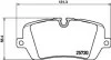 HELLA LANDROVER колодки гальмівні задн.Discovery V,Range Rover IV,Sport 12- HELLA PAGID 8DB 355 020361 (фото 1)