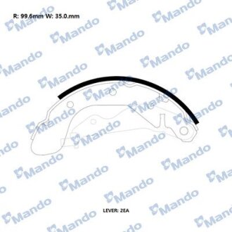 Колодки гальмівні барабан MANDO RMLD07