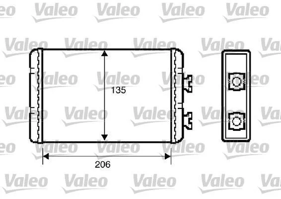 BMW Радіатор опалення 3 E46, X3 E83 VALEO 812220 (фото 1)