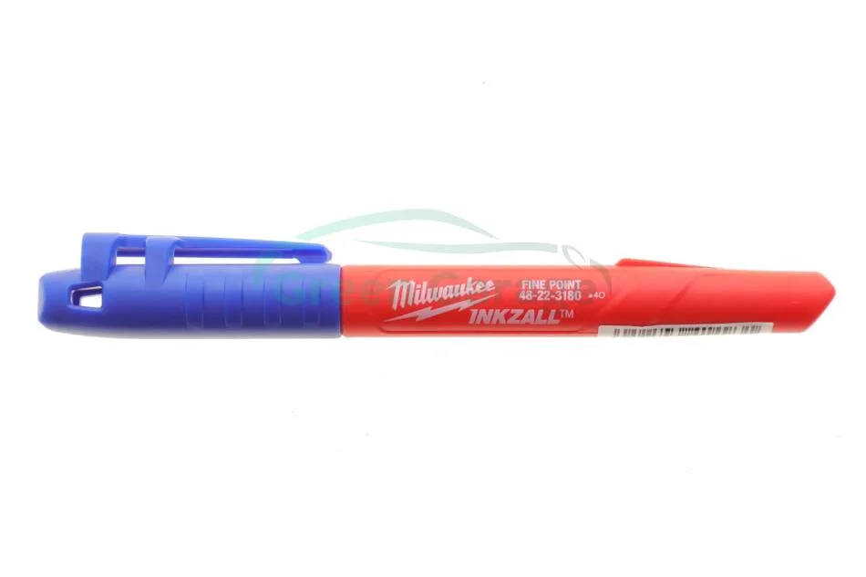 Маркер для будмайданчика INKZALL тонкий синій MILWAUKEE 4932492126 (фото 1)