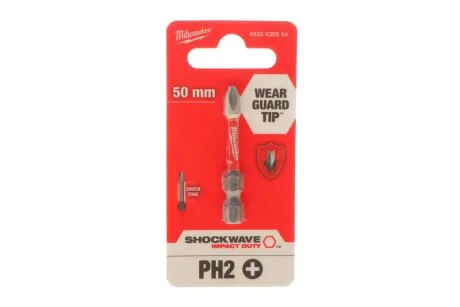 Біта SHOCKWAVE, PH2, 50мм MILWAUKEE 4932430854