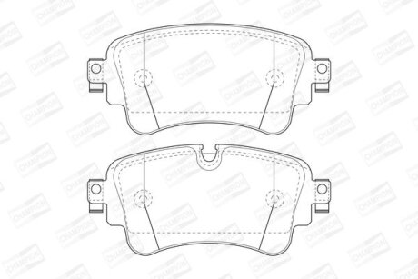 AUDI колодки гальм. задні Q7 15- CHAMPION 573629CH