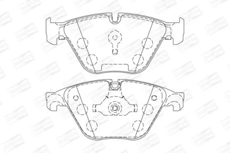 BMW колодки гальм.передн. F10 525d-535,Touring 518d-535 09- CHAMPION 573305CH