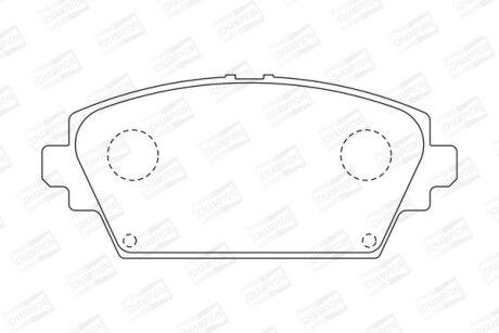 NISSAN гальмівні колодки передні Almera Tino,Primera 02- CHAMPION 572428CH