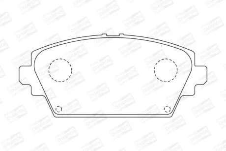 NISSAN гальмівні колодки передні Almera Tino,Primera 02- CHAMPION 572428CH