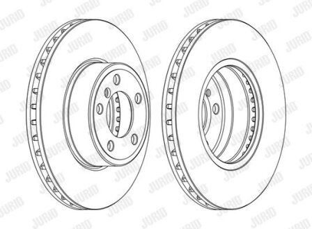 BMW гальмів.диск передн. E65/66/67 730 02- JURID 562272JC1