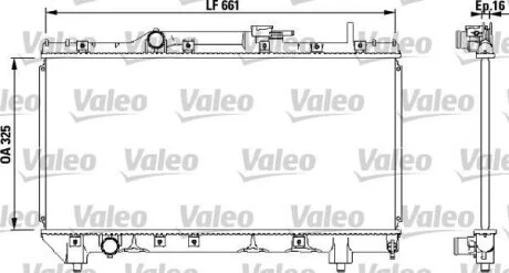 Радіатор двигуна TOYOTA CARINA E VI 1.6/1.8 04.92-09.97 VALEO 731565