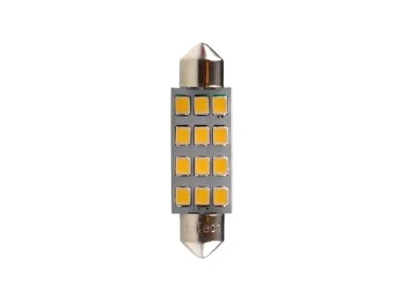 LED лампочка LED, 2шт, LED, 12В, max. 2Вт, колір світла Білий, тип гнізда SV8,5-8, довжина: 41мм, без дозволу використання на дорогах загального використання, для авто без CAN-Bus M-TECH LB030W