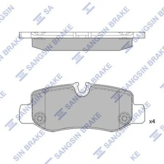Комплект гальмівних накладок, дискове гальмо Hi-Q (SANGSIN) SP4130