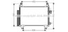 AVA TOYOTA Радіатор кондиціонера (конденсатор) з осушувачем YARIS 1.4 D 05- AVA COOLING TOA5407D (фото 1)