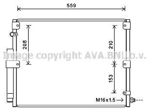 AVA TOYOTA Радіатор кондиціонера (конденсатор) Land Cruiser 100 98-02 AVA COOLING TO5617D