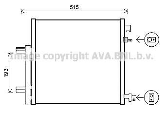 AVA CHEVROLET Радіатор кондиціонера (конденсатор) Spark 1.0/1.2 10- AVA COOLING DWA5140D