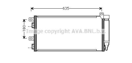 AVA MINI Радіатор кондиціонера (конденсатор) (R50, R53), (R52) AVA COOLING BWA5256D
