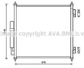 AVA LAND ROVER Радіатор кондиціонера (конденсатор) RANGE ROVER IV 3.0-5.0 12-, RANGE ROVER SPORT II 3.0-5.0 13- AVA COOLING AUA5218D (фото 1)