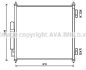 AVA LAND ROVER Радіатор кондиціонера (конденсатор) RANGE ROVER IV 3.0-5.0 12-, RANGE ROVER SPORT II 3.0-5.0 13- AVA COOLING AUA5218D (фото 1)