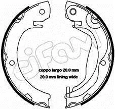 TOYOTA Комплект барабанних колодок COROLLA Verso (ZER_, ZZE12_, R1_) 1.4 D-4D (NDE120) 04-09 CIFAM 153453 (фото 1)