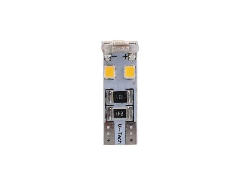 LED лампочка LED, 2шт, LED, 12В, max. 0,64Вт, колір світла Білий, тип гнізда W2,1X9,5D, без дозволу використання на дорогах загального використання, для авто із CAN-Bus M-TECH LB312W (фото 1)