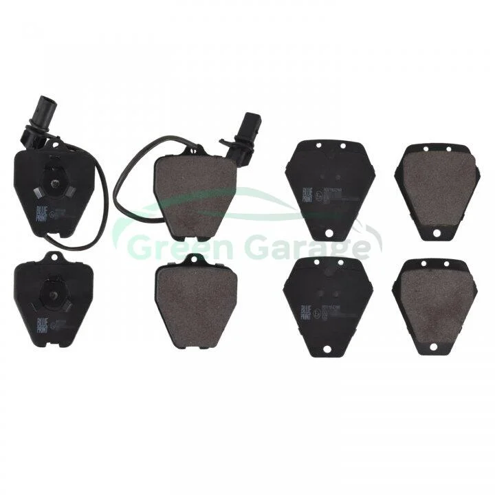 Комплект гальмівних колодок передн, AUDI A6 C4, A6 C5, A8 D2 2.5D-4.2 03.94-01.05 BLUE PRINT ADV184288 (фото 1)