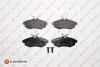 Гальмівні колодки пер. Citroen C2/C3 02- (TRW) (122.5x53x19) EUROREPAR 1617257080 (фото 1)