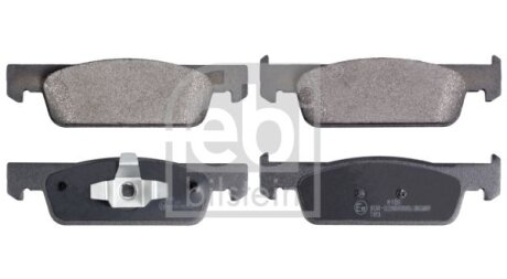 Комплект гальмівних колодок передн, DACIA LOGAN II, LOGAN MCV II, SANDERO, SANDERO II RENAULT CLIO IV, LOGAN II, LOGAN/STEPWAY II, SANDERO/STEPWAY I, SANDERO/STEPWAY II 0.9-Electric 12.07- FEBI BILSTEIN 16965