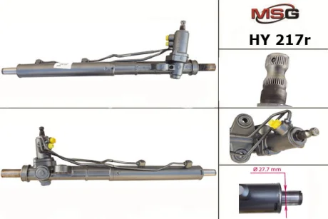Рульова рейка з ГПК Santa FE 00-12 (відновлена з MANDO) MSG HY217R