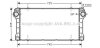 AVA TOYOTA Інтеркулер AURIS 2.0, 2.2 D-4D 06-, AVENSIS 2.0, 2.2 D-4D 08- AVA COOLING TO4565 (фото 1)