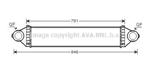 AVA DB інтеркулер W169/B245 2.0CDI 04- AVA COOLING MSA4368 (фото 1)