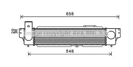 AVA KIA Інтеркулер Sorento I 2.5CRDi 02- AVA COOLING KAA4140 (фото 1)