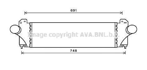 AVA IVECO Інтеркулер DAILY V 11-, DAILY VI 14- AVA COOLING IV4129 (фото 1)