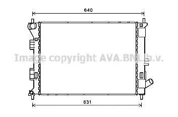AVA HYUNDAI Радіатор охолодження двиг. i30, Elantra, Kia Ceed, Cerato, Soul 1.4/1.6 11- AVA COOLING HYA2335 (фото 1)