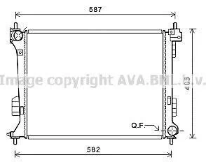 AVA HYUNDAI Радіатор охолодження двиг. i20 1.2/1.6 08- AVA COOLING HY2302