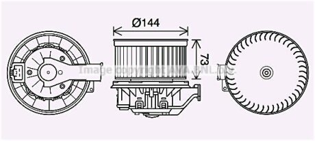 AVA FORD Вентилятор салона Fiesta VI 08- AVA COOLING FD8629