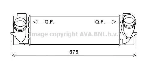 AVA BMW Інтеркулер X3 F25, X4 F25 2.0d/2.8i 10- AVA COOLING BW4463 (фото 1)