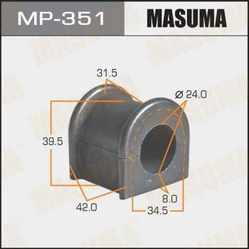 Втулка стабилизатора MASUMA MP351 (фото 1)