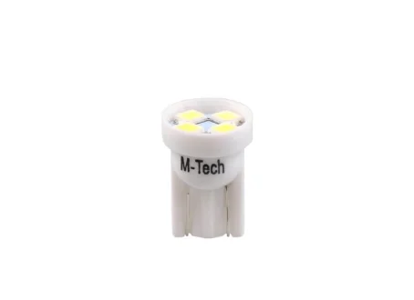 LED лампочка LED, 2шт, W5W, 24В, max. 0,33Вт, колір світла Білий, тип гнізда W2,1X9,5D, без дозволу використання на дорогах загального використання, для авто без CAN-Bus M-TECH LB917W