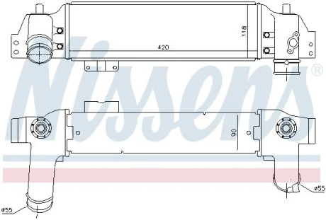KIA Інтеркулер SORENTO I 2.5 02- NISSENS 96226
