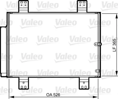 DAIHATSU Радіатор кондиціонера (конденсатор) з осушувачем Terios 05- VALEO 814206 (фото 1)