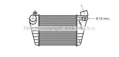 Інтеркулер Skoda Octavia/VW Bora/Golf IV 1.8T/1.9TDI 97-05 (Ava) AVA COOLING AI4185