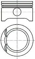 Поршень з кільцями OPEL 73,00 1,0 12V X10XE/Z10XE (вир-во Nural) NURAL 8710270700 (фото 1)