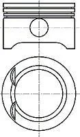Поршень з кільцями OPEL 73,00 1,0 12V X10XE/Z10XE (вир-во Nural) NURAL 8710270700