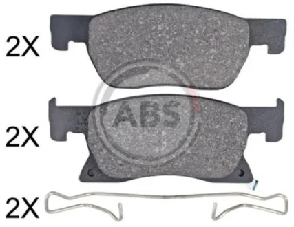 Гальмівні колодки пер. Opel Astra K 15-21 (15") (D 276mm) A.B.S. 35123